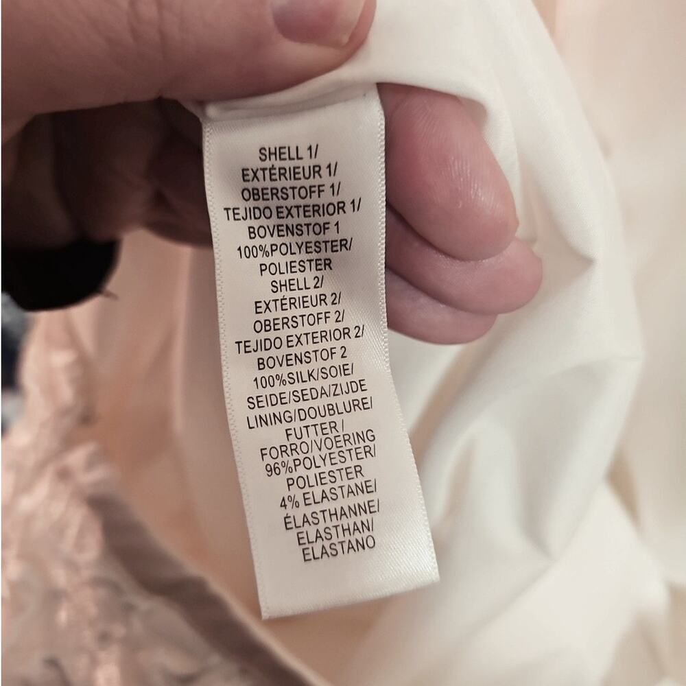 Aidan Mattox White Fitted Maxi Gown Wedding Dress Evening Bridal Women's Size 2 - Picture 9 of 9